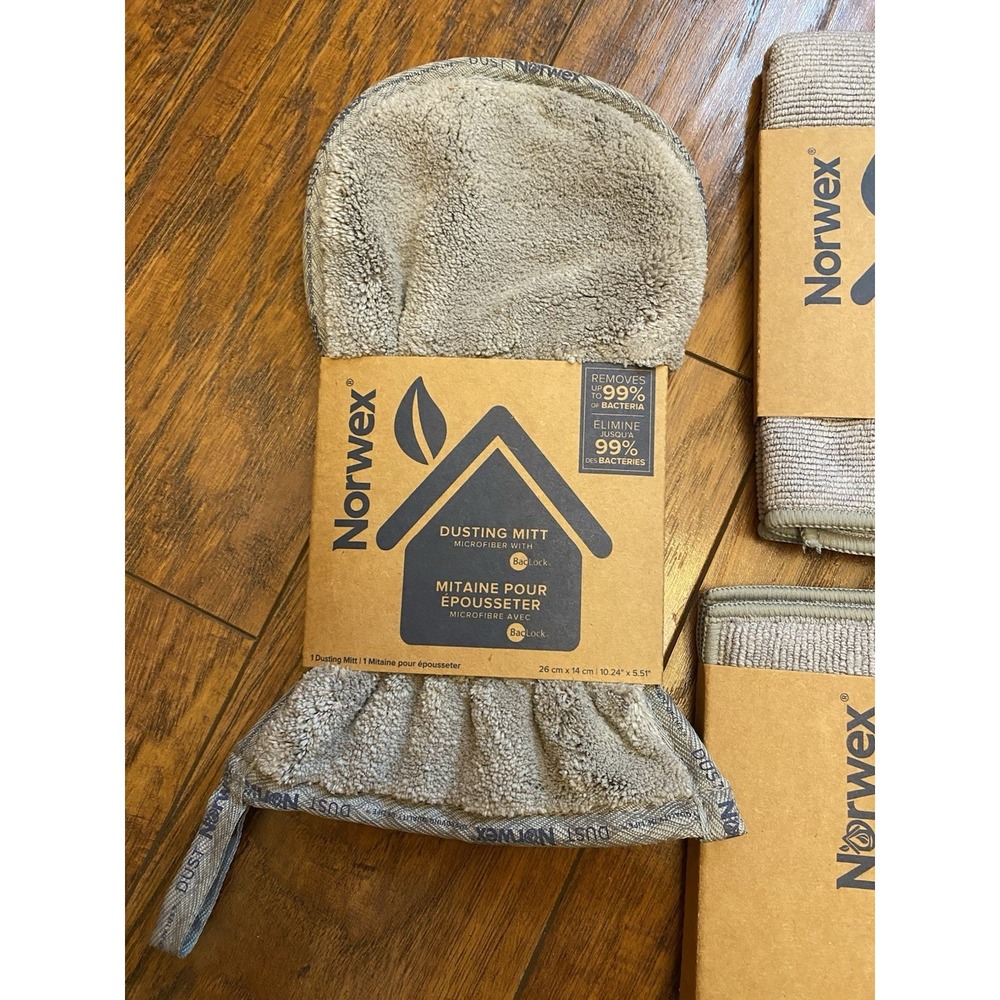 New Norwex Dusting Mitt EnviroCloth Enviroscrub Bundle Kit Cleaning Set - Picture 8 of 8